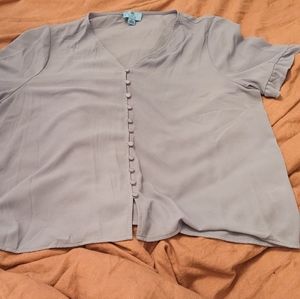 Ruffle sleeve blouse